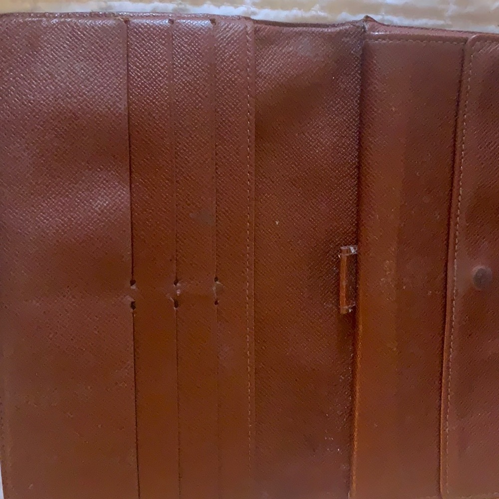 Authentic LOUIS VUITTON International Trifold Wallet Monogram Leather Brown